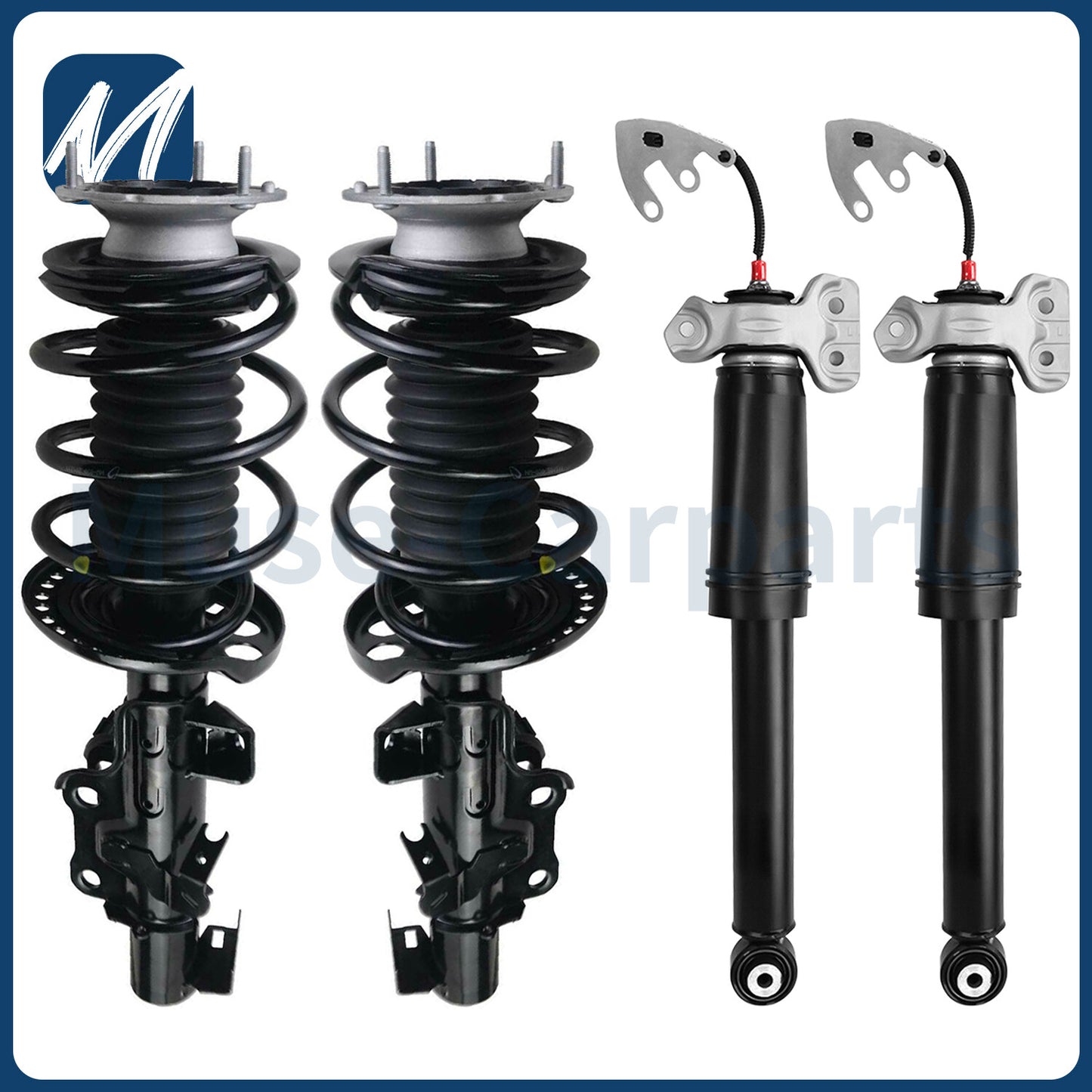 Two shock absorbers for the front left and right struts of the for Mercedes W211 S211 E280 4Matic