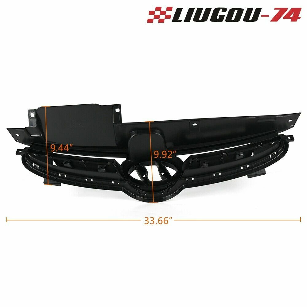 Black/chrome front bumper grille suitable for Hyundai for Elantra 2014, 2015, 2016- v