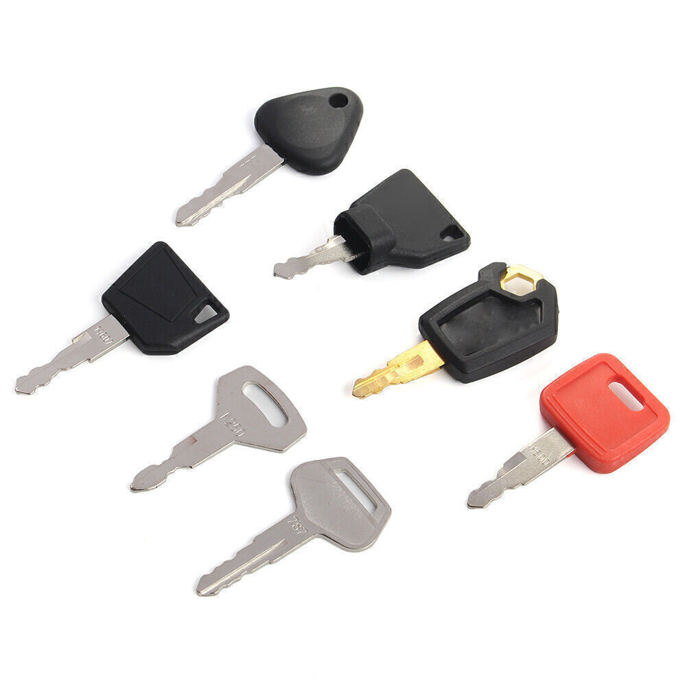 Heavy Equipment Construction Ignition 7 Keys Set For Case For Komatsu For JCB Q