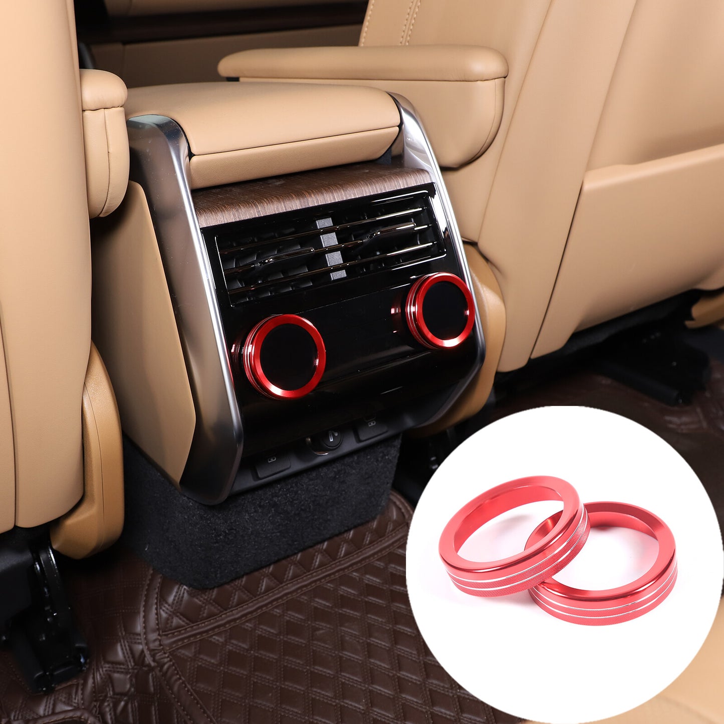 Chrome Inner Side Vent Socket Cover Trim Kit for Hummer H2 2003 - 2007- v