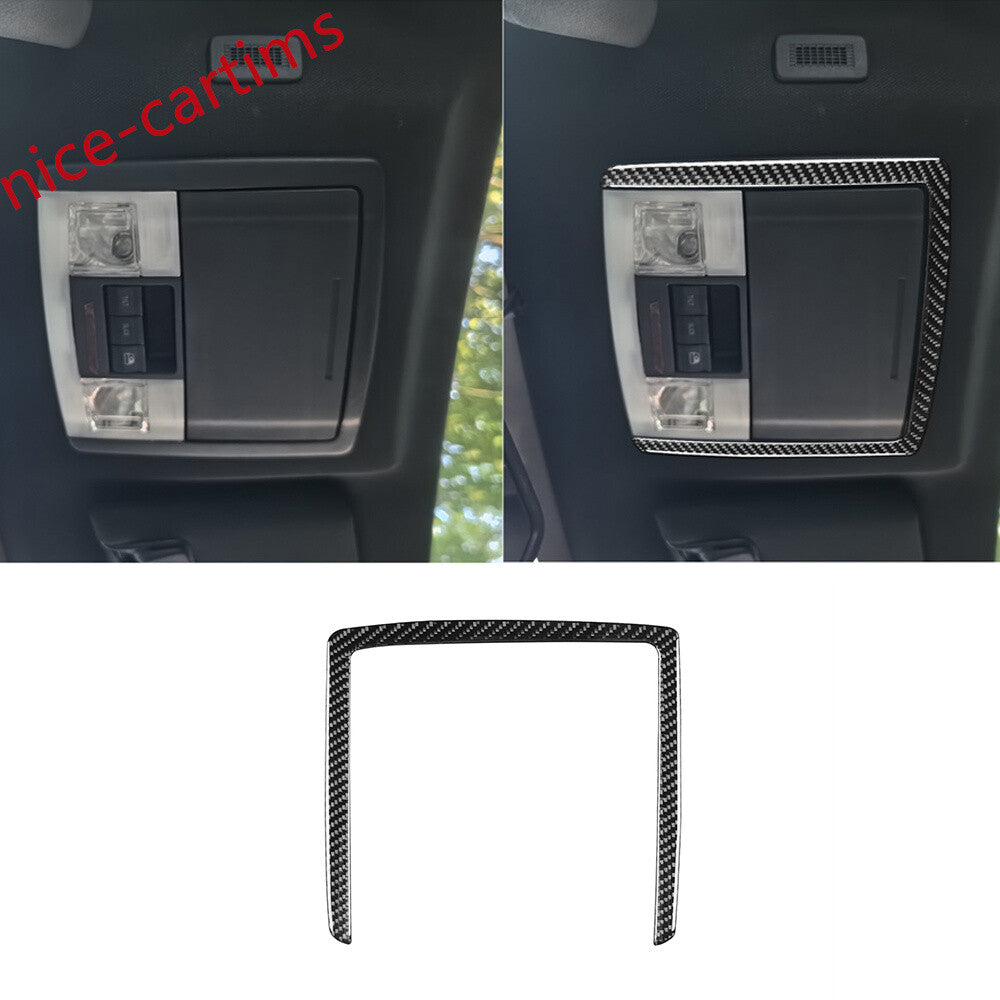 for Ford F150 2009-2014 Inner Front Reading Light Lamp Panel Cover Carbon Fiber