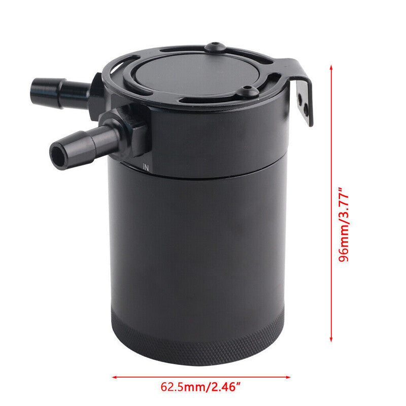 Baffled Oil Catch Can Reservior 2-Port Kit with Radiator Hose for Honda for Civic n