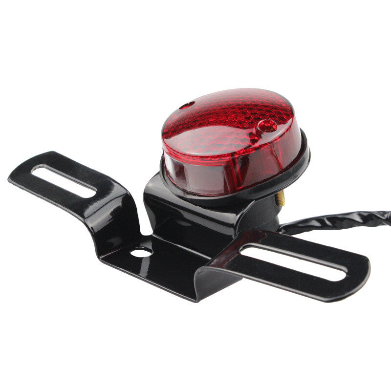 Motorcycle LED rear brake taillight, license plate mounting, turn signal light (1 piece) n