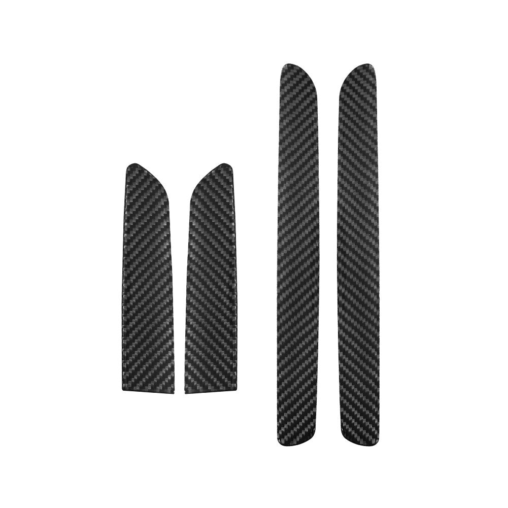 4Pcs Carbon Fiber Door Handle Inner Panel Trim Cover for KIA Sedona 2015-2016