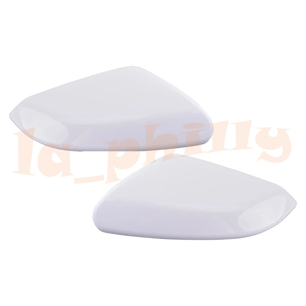 Fit for Honda for Civic 2016-20 White Front LHRH Side Mirror Cover Trim Cap Plastic