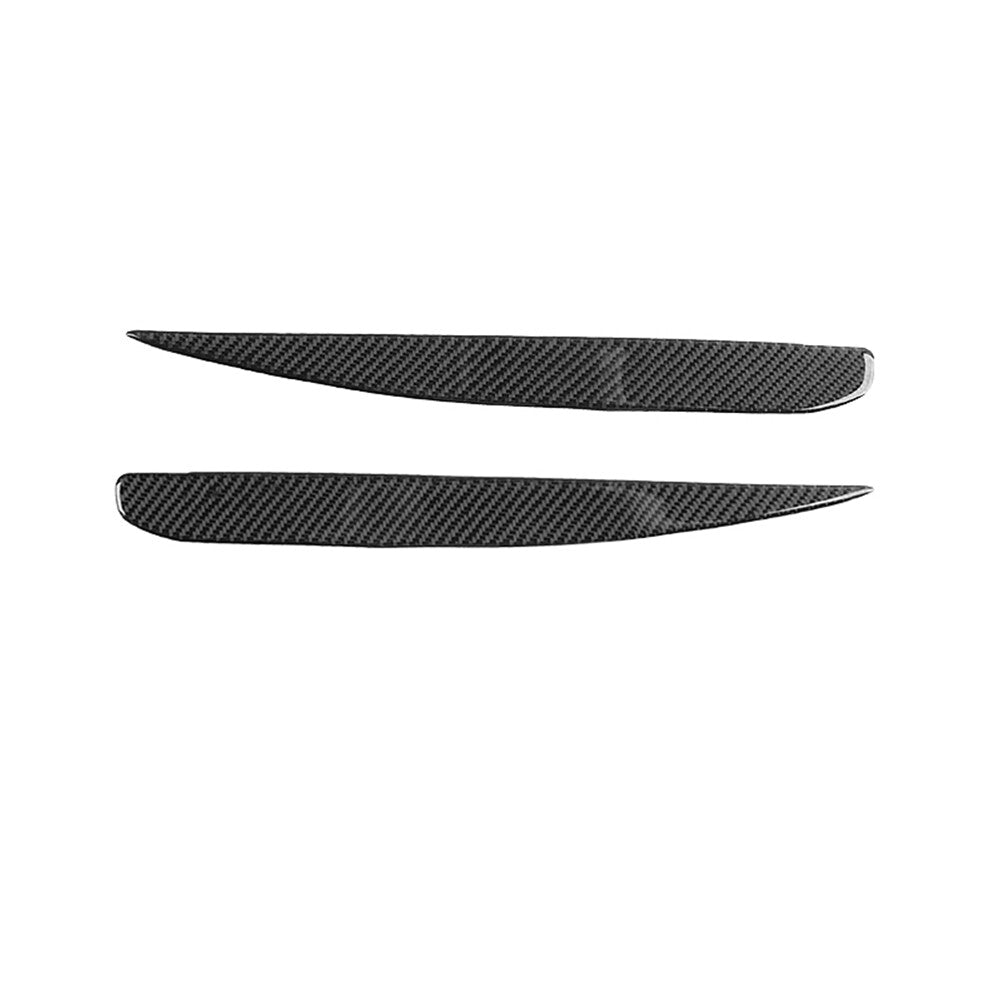 2Pcs Carbon Fiber Headlight Eyebrows Eyelids Cover Trim For 2000-09 for Honda S2000
