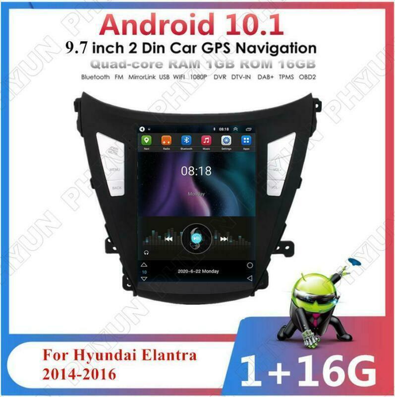 9.7 Vertical Android 10.1 Car Radio Stereo Player for Hyundai for Elantra 2014-2016
