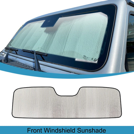 Front Windshield Sunshade Sun Visor Heat Shield for Jeep for Wrangler JL JT 2024 Up