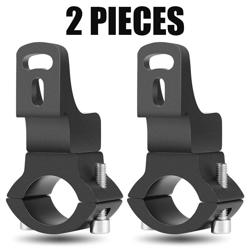 360¡ã Motorcycle Support Mount Bracket Fog Lamp Spot Light Headlight Holder Clamp
