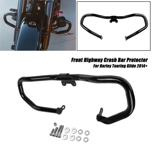 Engine Guard collision bar, black, for Touring Road, King Street, Electra Glide 2014+up- n
