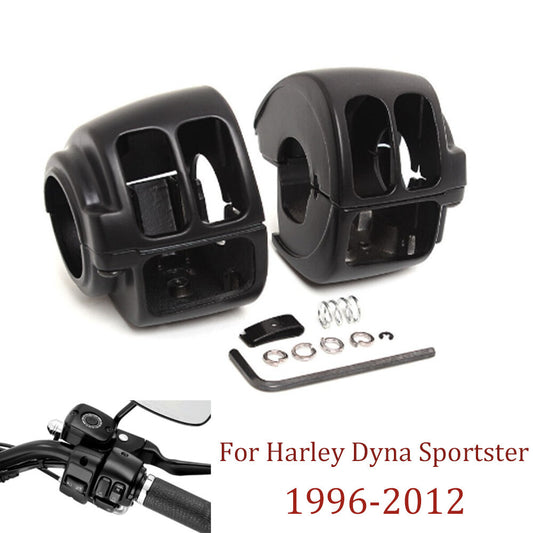 Black switch housing protective case for Harley Softail Dyna Sportster XL 48 72 2014-up- n