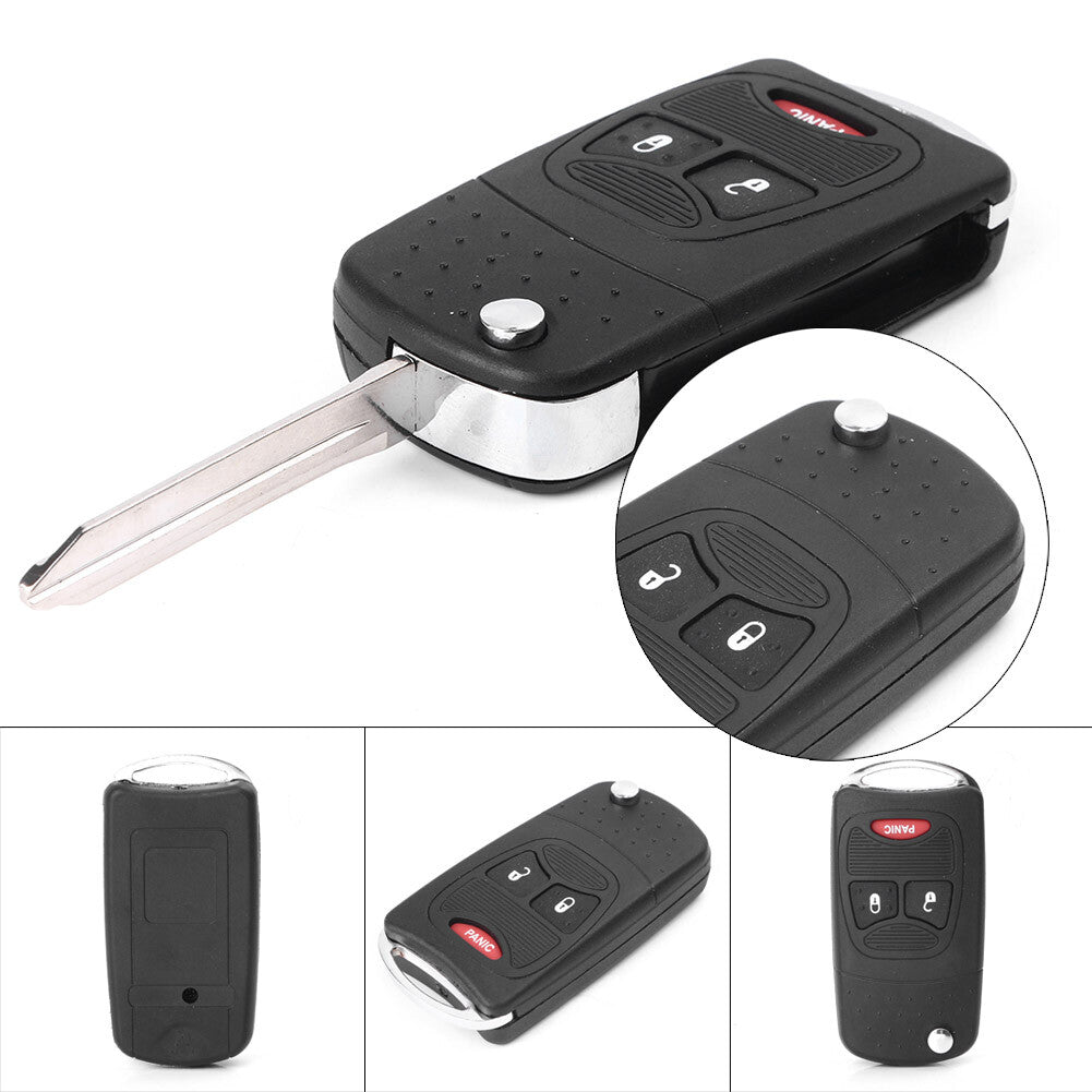 3 Button Remote Control Key Fob Case Shell Fit for Dodge Ram1500/2500/3500 2004-2010