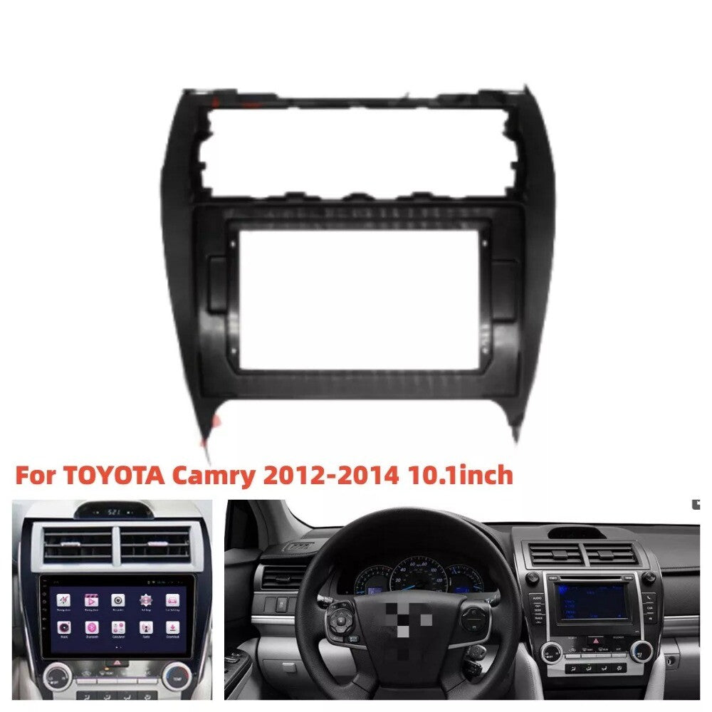 For 2012-2014 for Camry Car Stereo Radio Fascia 2 Din Frame Trim Black New n