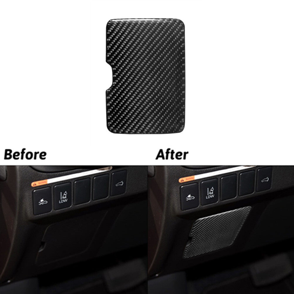 Carbon Fiber Driver Side Fuse Box Cover Trim for Mitsubishi Outlander 2014-2016