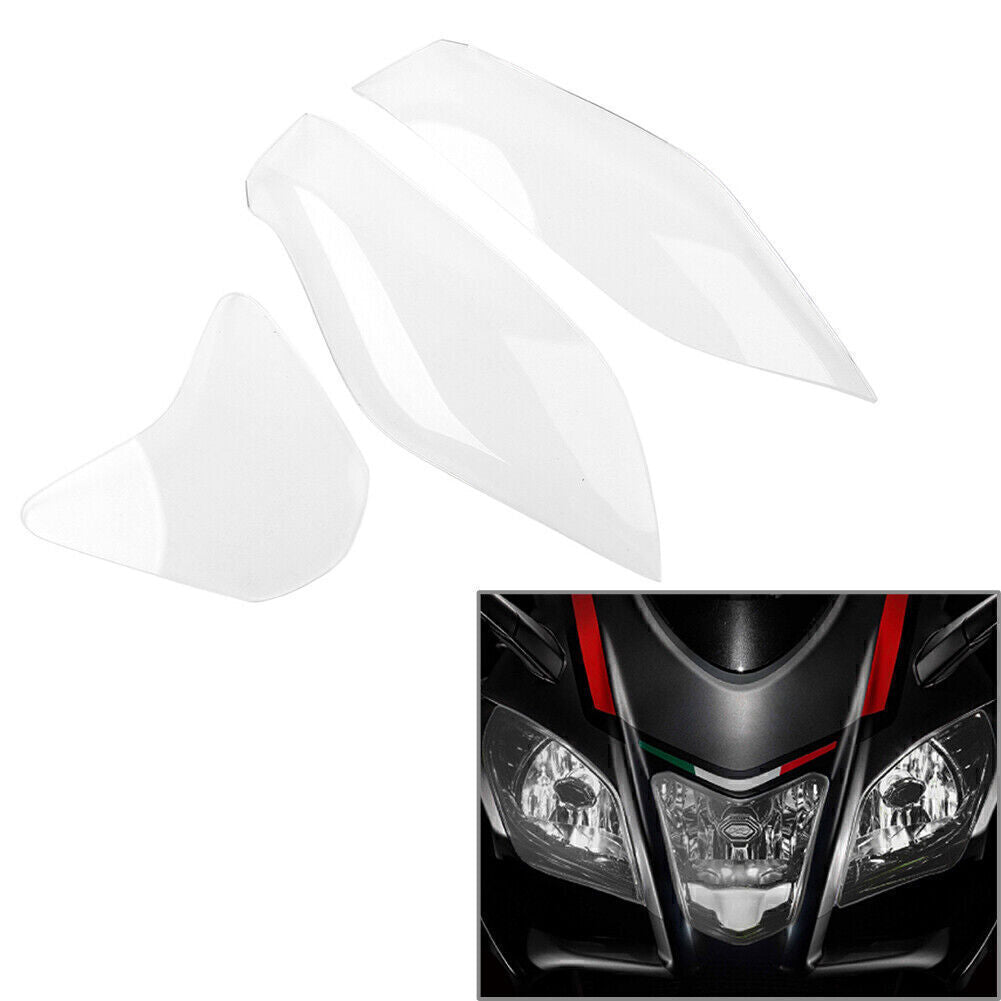Front Headlight Cover Shield Lens Protector Clear for RSV4 2011-2014