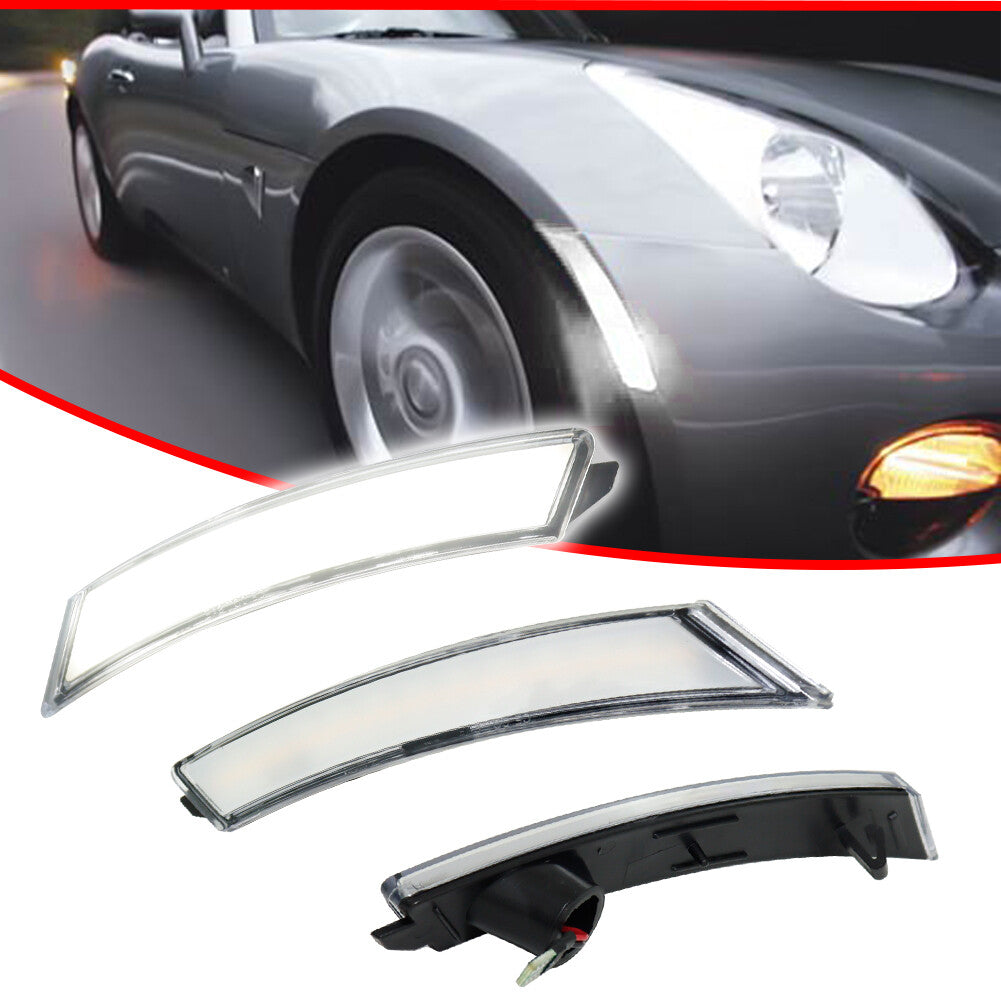 Transparent white LED front marker lamp is suitable for 06-10 for Pontiac Solstice & for Saturn Sky- v