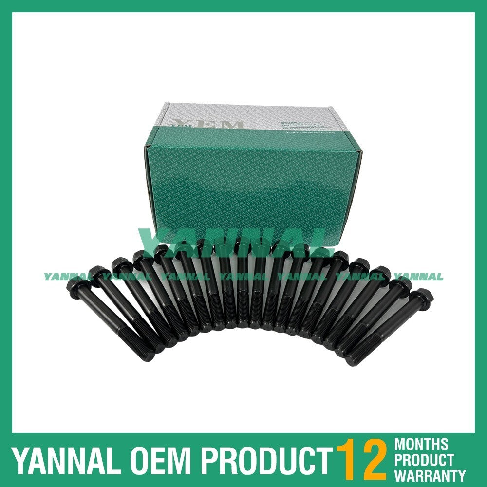 18 new D34 Cylinder Head Bolts Set for Doosan/DEVELON D70S-7 Diesel Forklifts