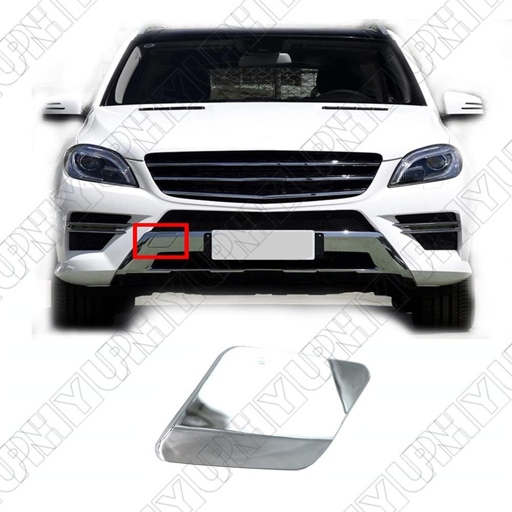 Front Bumper Tow Hook Eye Cover Cap Chrome for Mercedes W166 ML350 ML550 2012-15 Q