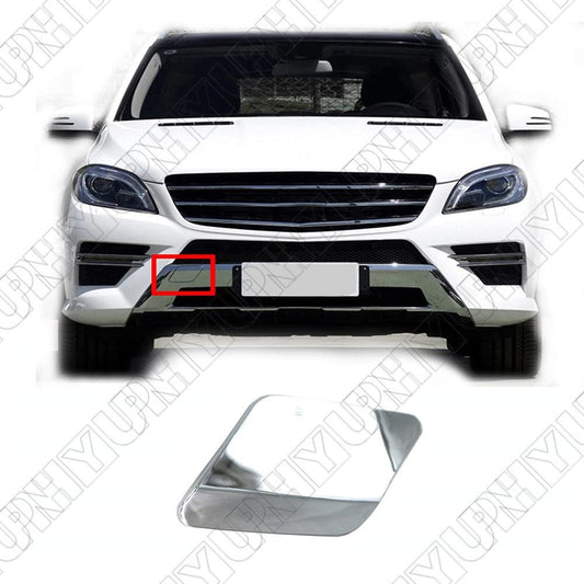 Front Bumper Tow Hook Eye Cover Cap Chrome for Mercedes W166 ML350 ML550 2012-15 Q