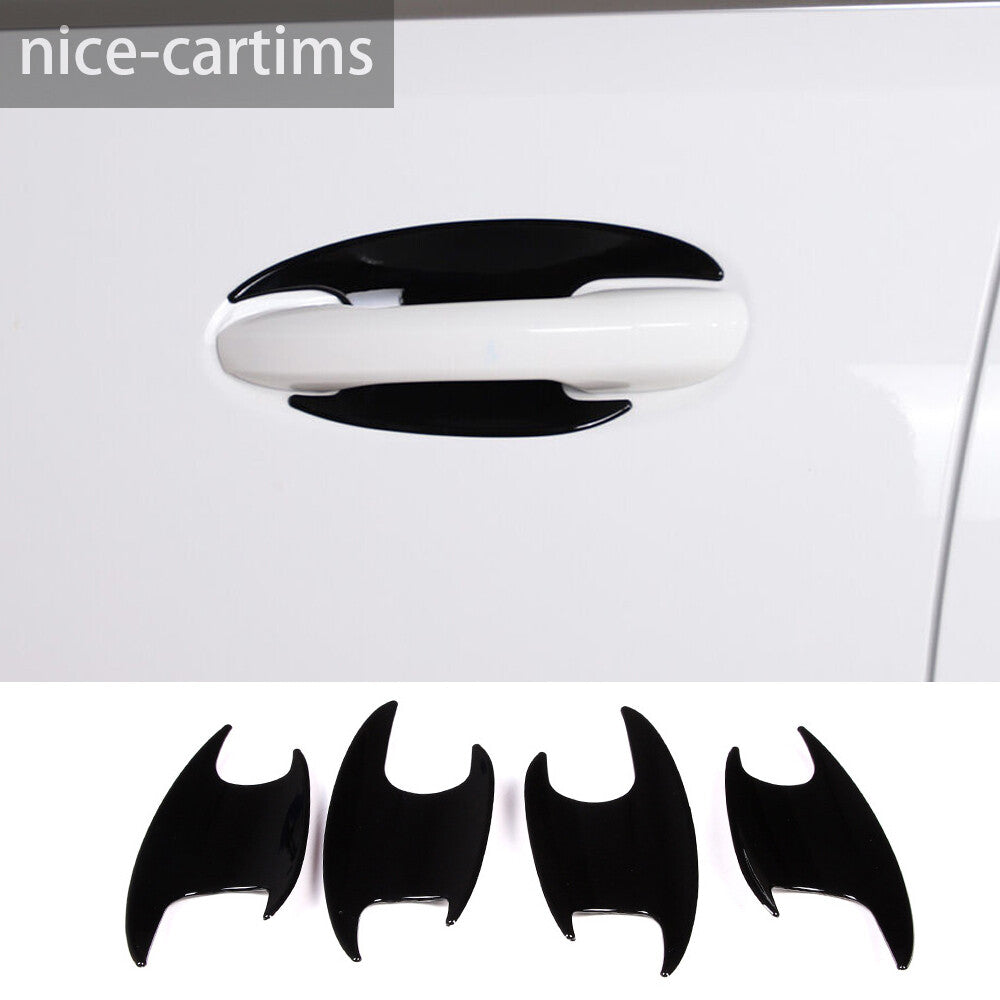 Gloss Black ABS Outer Side Door Handle Bowl Trim for Benz C Class W206 2022-2023