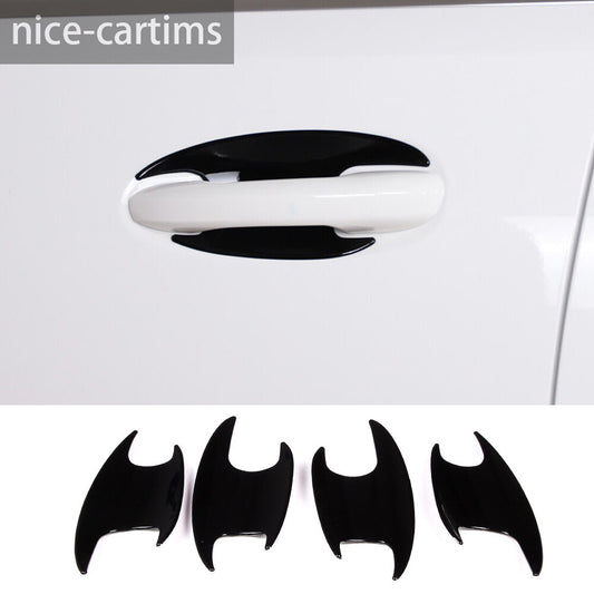 Gloss Black ABS Outer Side Door Handle Bowl Trim for Benz C Class W206 2022-2023