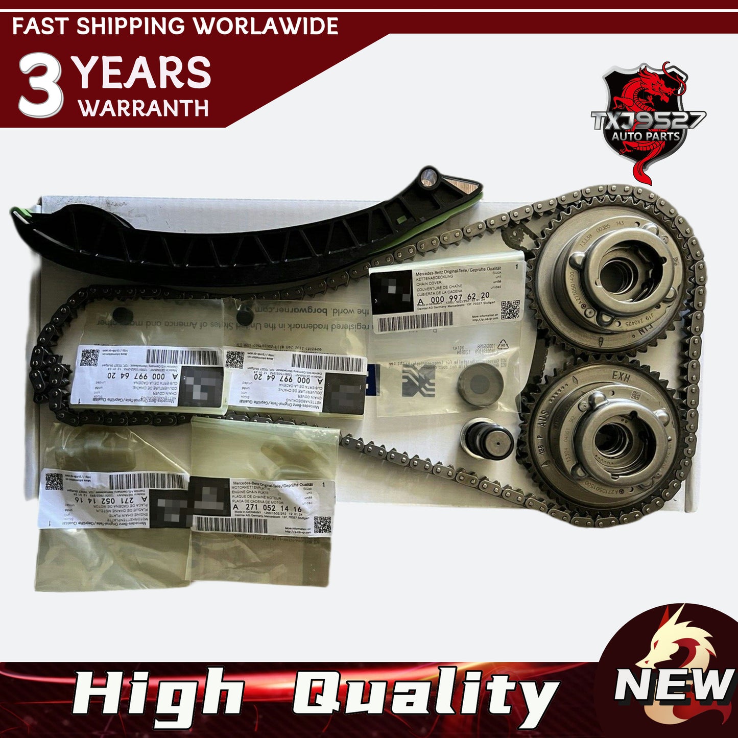 for Mercedes C250 E250 1.8 Turbocharged M271 2011-2014 Chrono Package 2710501500, 2710501400 Q