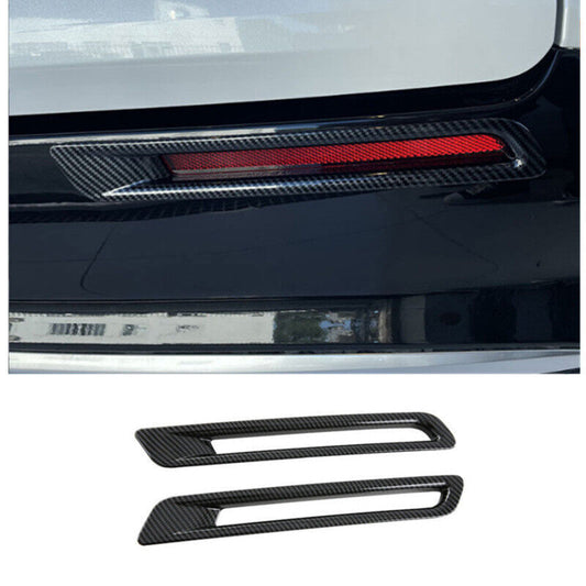 for Toyota for Sienna 2021-22 ABS Carbon Fiber Rear Bumper Fog Light Lamp Cover Trim