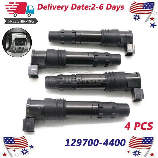 (4) 129700-4400 New Ignition Coils Packs for Suzuki Hayabusa GSX1300R 99-09 11-12 Q