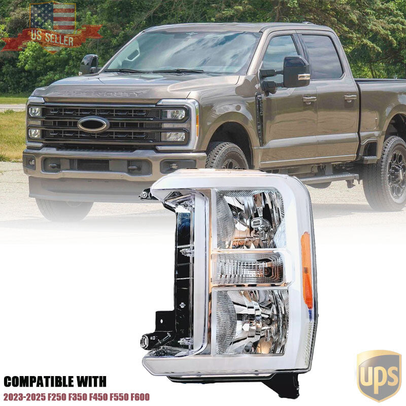 For 2023-2025 F250 F350 F450 F550 F600 HEADLAMP LEFT DRIVER SIDE PC3Z13008G