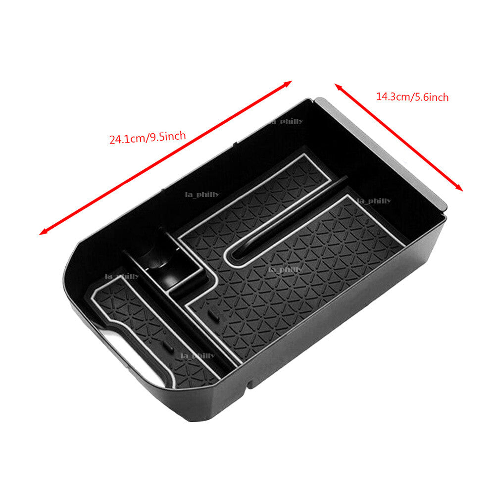 White for Toyota RAV4 19-20 BOX Center Console Organizer Holder ABS Accessories Q