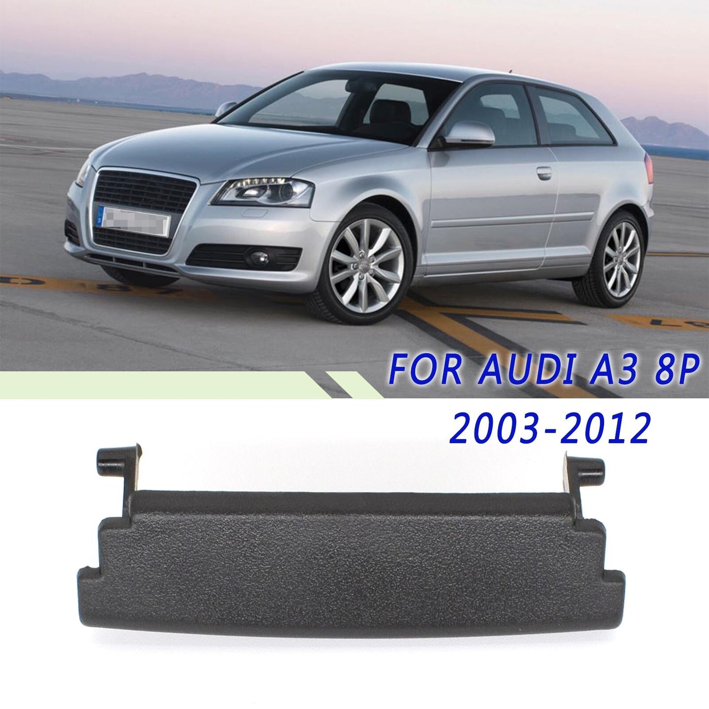 for Audi A3 S3 8P 2003- 2012 Mittelarmlehne Armlehne Deckel Verriegelung passend Q