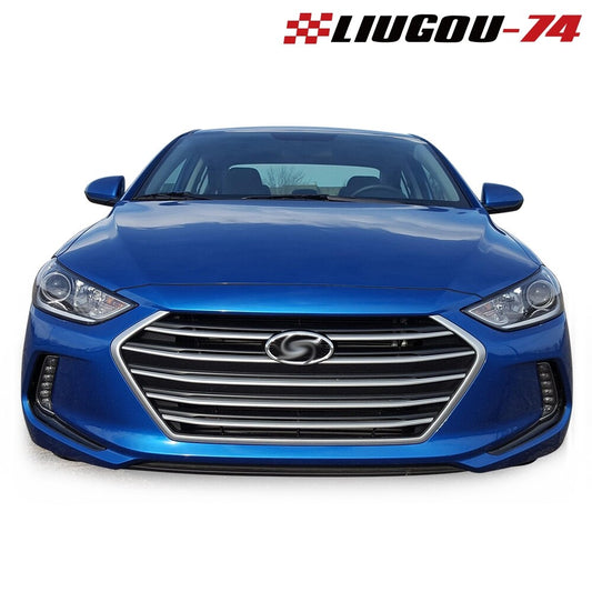 Fits 2017 - 2018 for Hyundai for Elantra Replacement Front Bumper Grille with for CHRome Trim - v