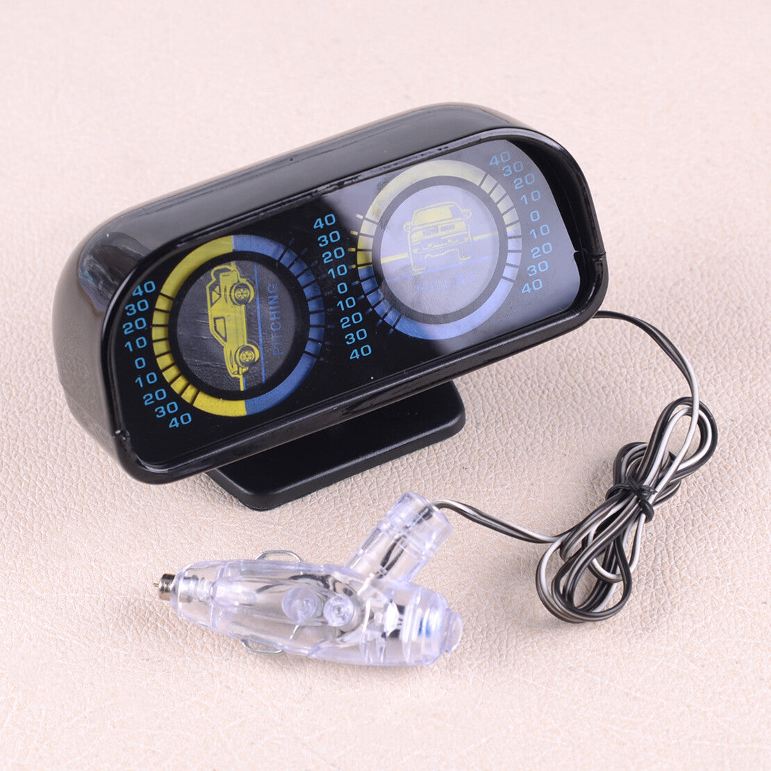 Car Backlight Angle Tilt Inclinometer Balancer Compass Slope Meter Rolling Gauge v