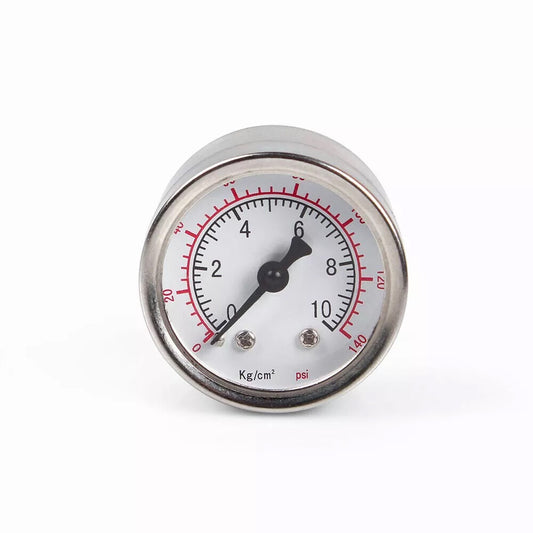 Fuel Pressure Gauge Liquid 0-140psi Oil Pressure Gauge 1/8 NPT
