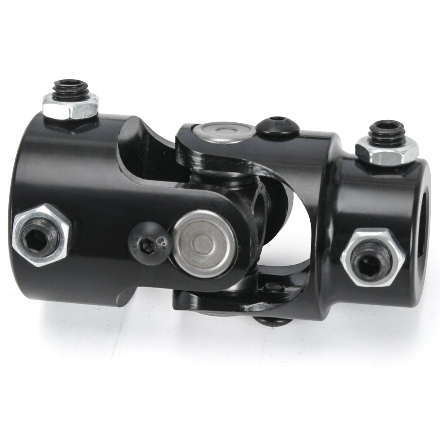 Steering Box 3 Black U Joint 36 Solid Steel Shaft 1DD + 3/4-30 X 3/4DD GM