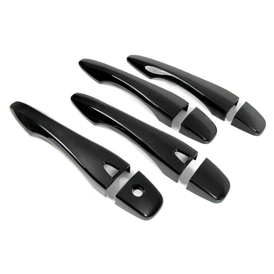 for Nissan Altima 2013-2018 Door Handle Covers Trim with for Smart Hole Glossy Black