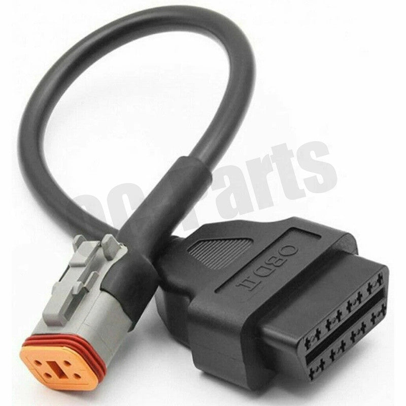 1X for Harley Davidson Motorcycle 4 Pin to 16 Pin OBD2 Diagnostic Cables Adapter Q