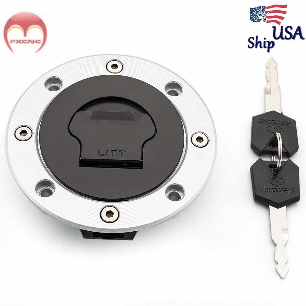 CNC fuel tank cap lock key for Suzuki GSX750 (1989-2004, 2003, 2002, 2001-)