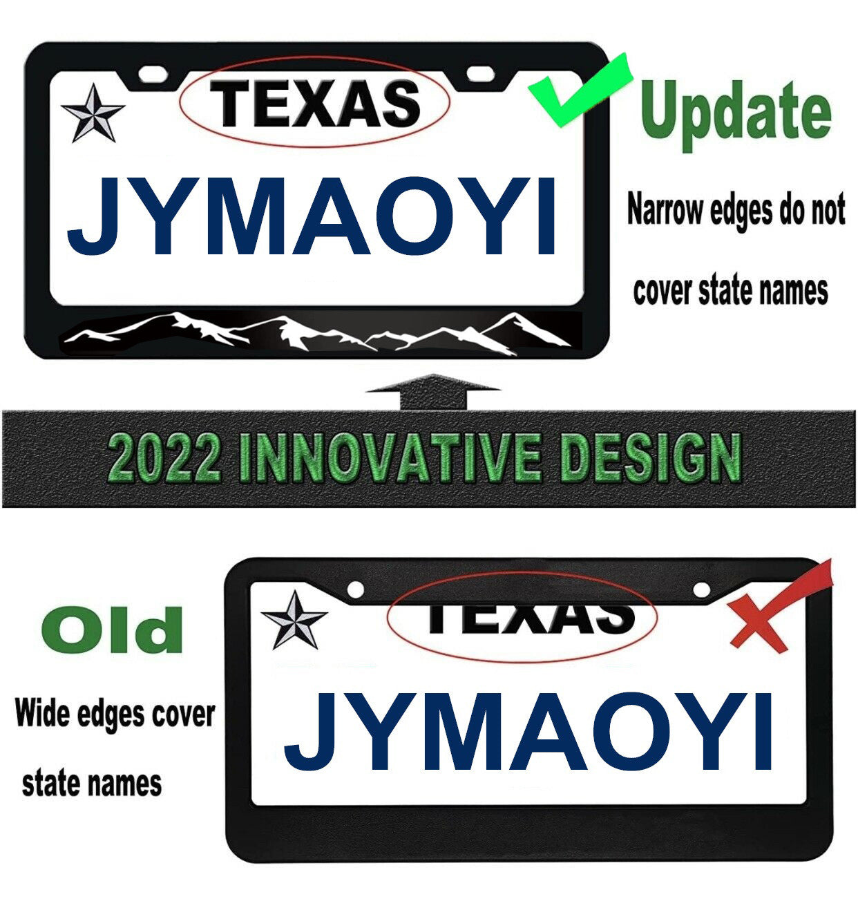 2 Metal Fittings for Mountain Range License Plate Rack Cover Accessories n
