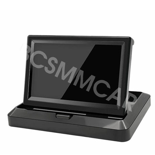 5in TFT LCD Color Foldable Monitor for Car Reverse Rear View Backup Camera DVD