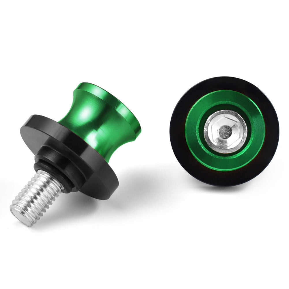 for HONDA CBR Motorcycle Swingarm Spools Slider Stand Screw 8MM Thread Green