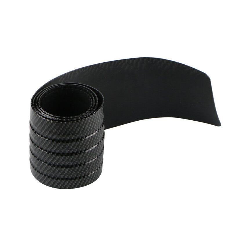 90cm Car Carbon Fiber Rear Trunk Mat, Anti-collision Protective Mat, Rubber Protective Cover - n