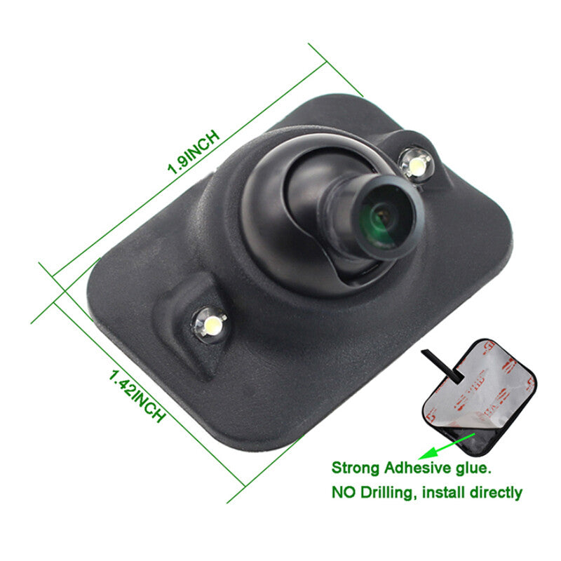 Adjustable front and rearview camera lights with LED night vision 12V for SUVs. n