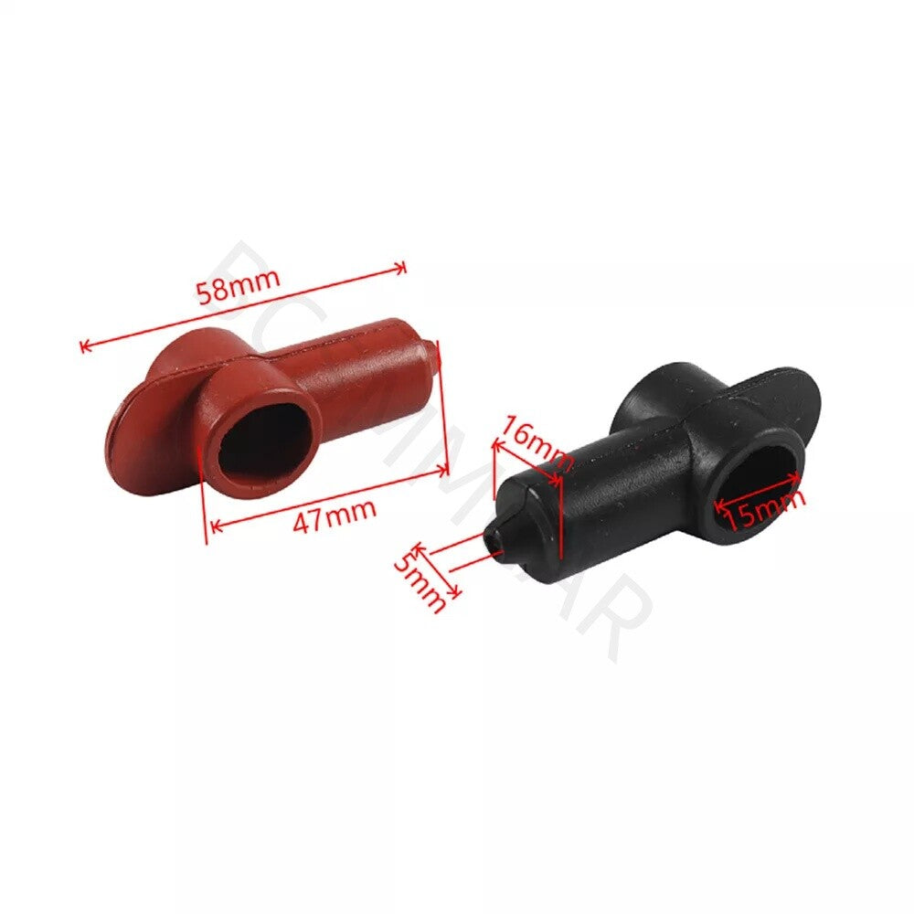 Car Battery Terminal Cover Silicone Rubber Post Stud Boot Protection Cover 10PCS Q
