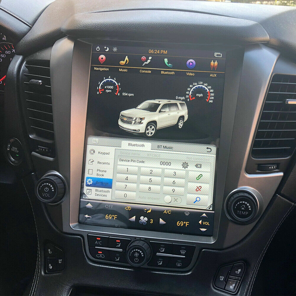 Android 10 for Tesla Screen GPS Radio for GMC for Yukon for Chevrolet Tahoe Suburban 15-18