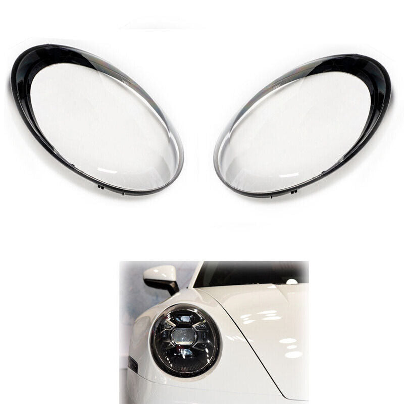 Right Headlight Lens Cover Shell for Porsche 911 2018 2019-2022