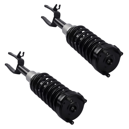 Two-piece front-mounted L+R hydraulic spring shock absorber strut auxiliary device suitable for Infiniti QX56 and QX80 (2011-21)
