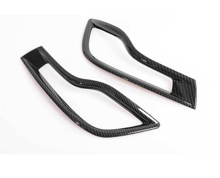 for HONDA CR-V CRV 17-2019 Carbon Fiber Rear Fog Light Eyelid Molding Frame Trim