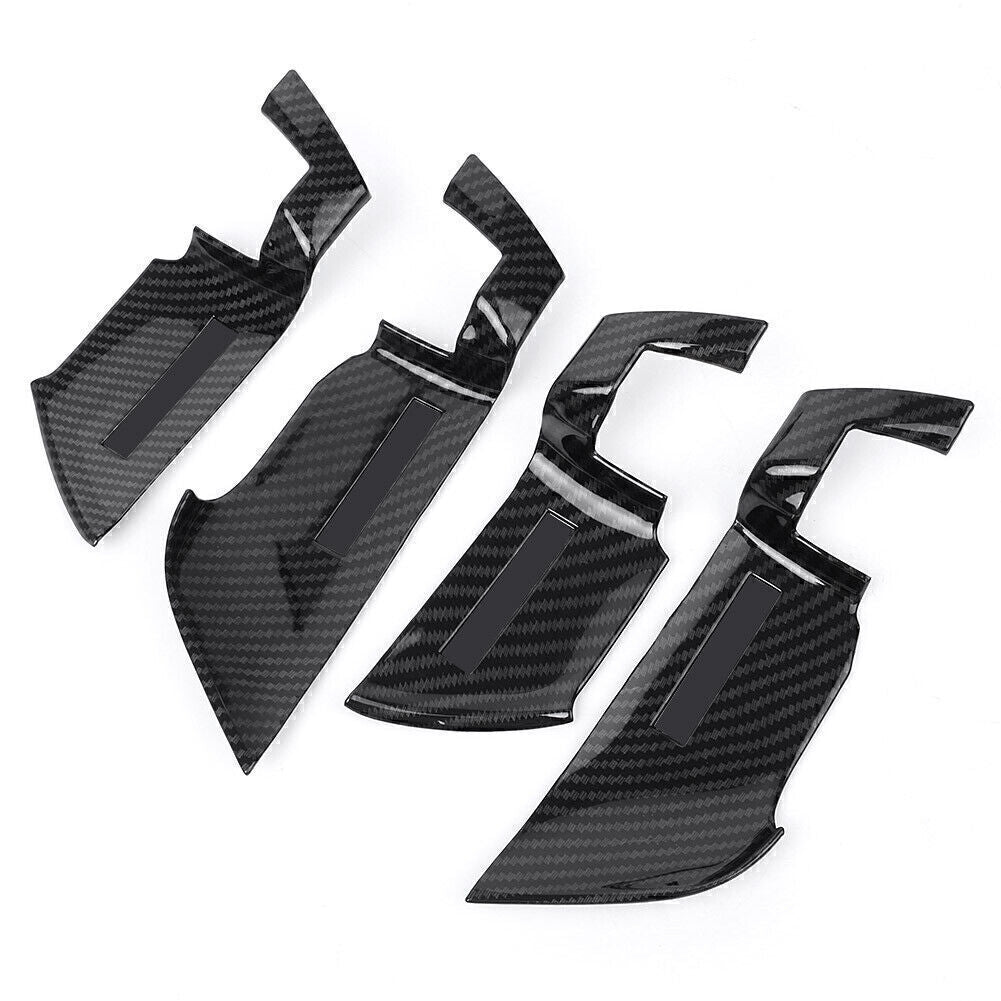 Carbon Fiber Style Interior Door Handle Bowl Cover for Honda Accord 2018 ABS