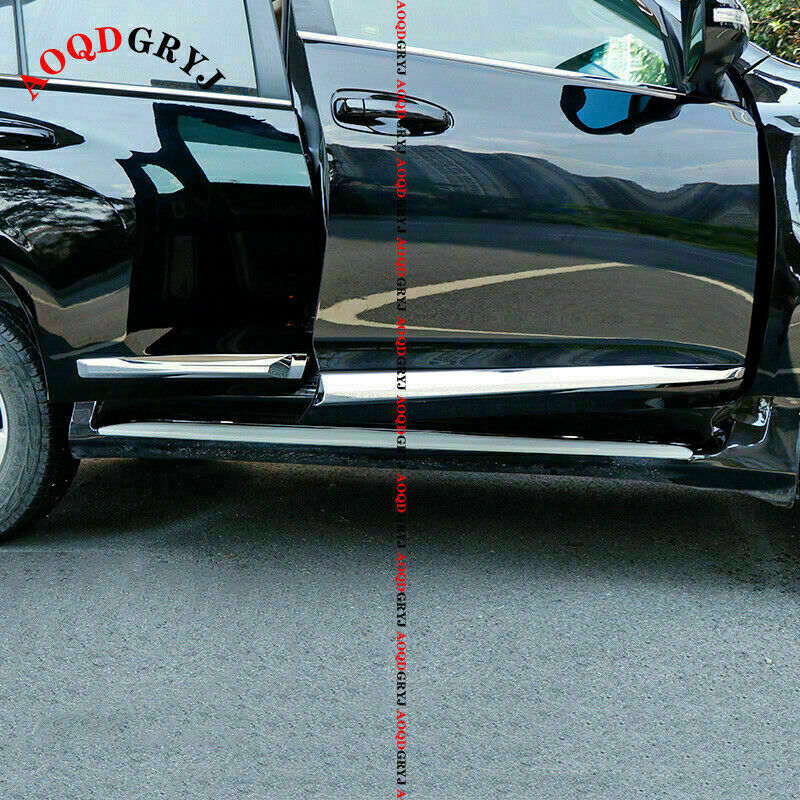 ABS Chrome Door Body Molding Covers Trim for Toyota for Land Cruiser LC200 2016-2021